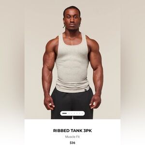 Gymshark Light Gray Tank Top Pack Of 3